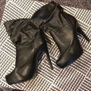 Damaged NYLA Lisha Platform Ankle Booties 7.5